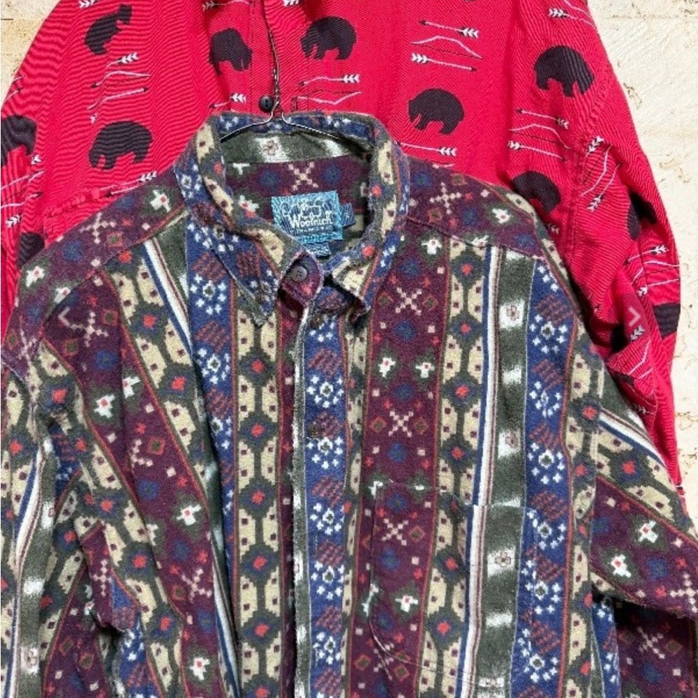 Woolrich and True Grit Multicolor Patterned Men's Shirt